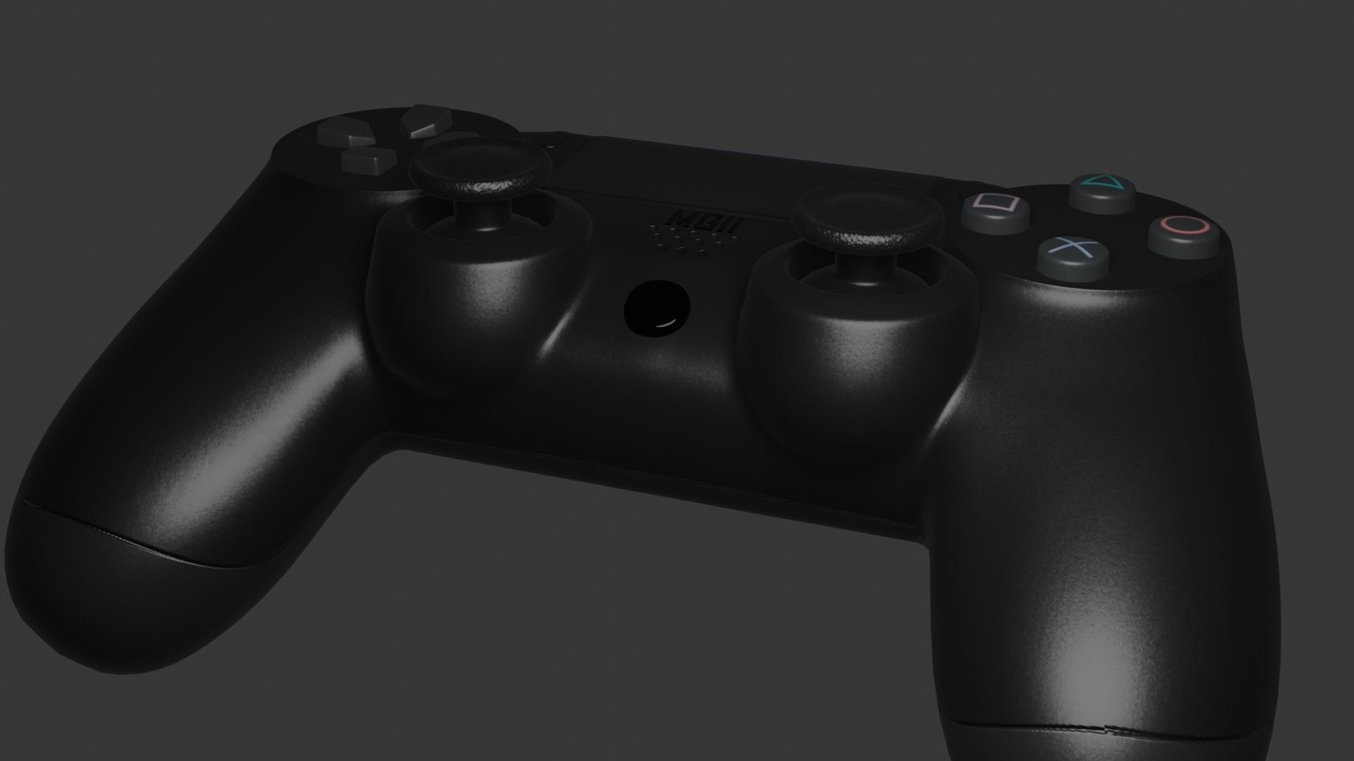 PS4 REMOTE Low-poly 3D model_28
