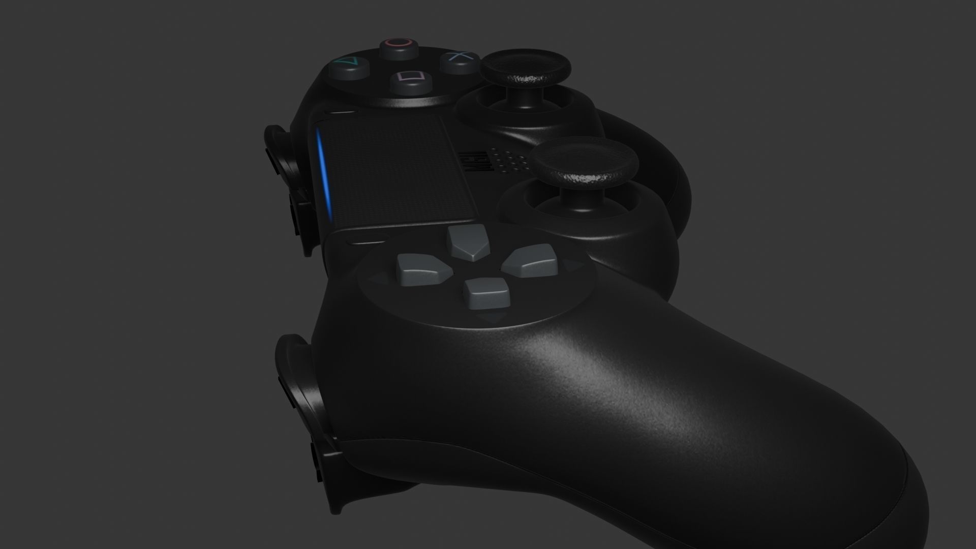PS4 REMOTE Low-poly 3D model_41