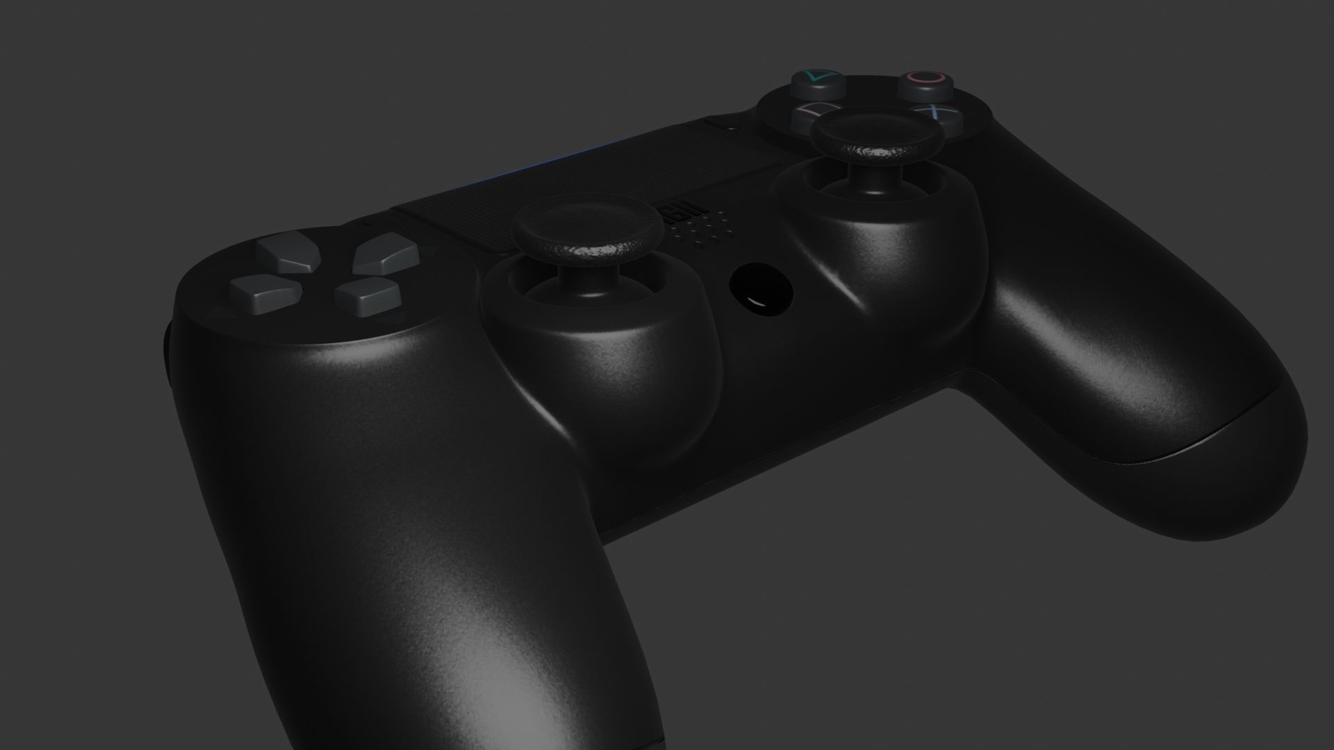 PS4 REMOTE Low-poly 3D model_34