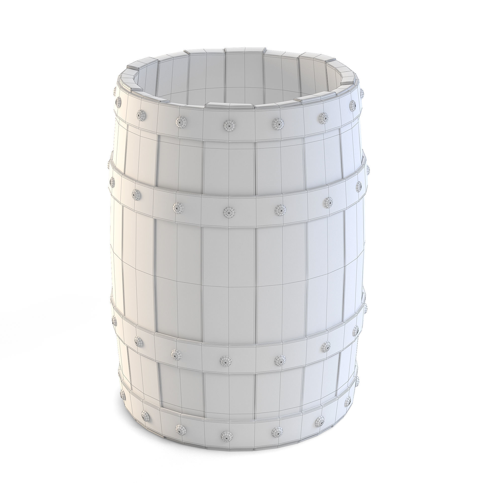 Barrel 3D model_2