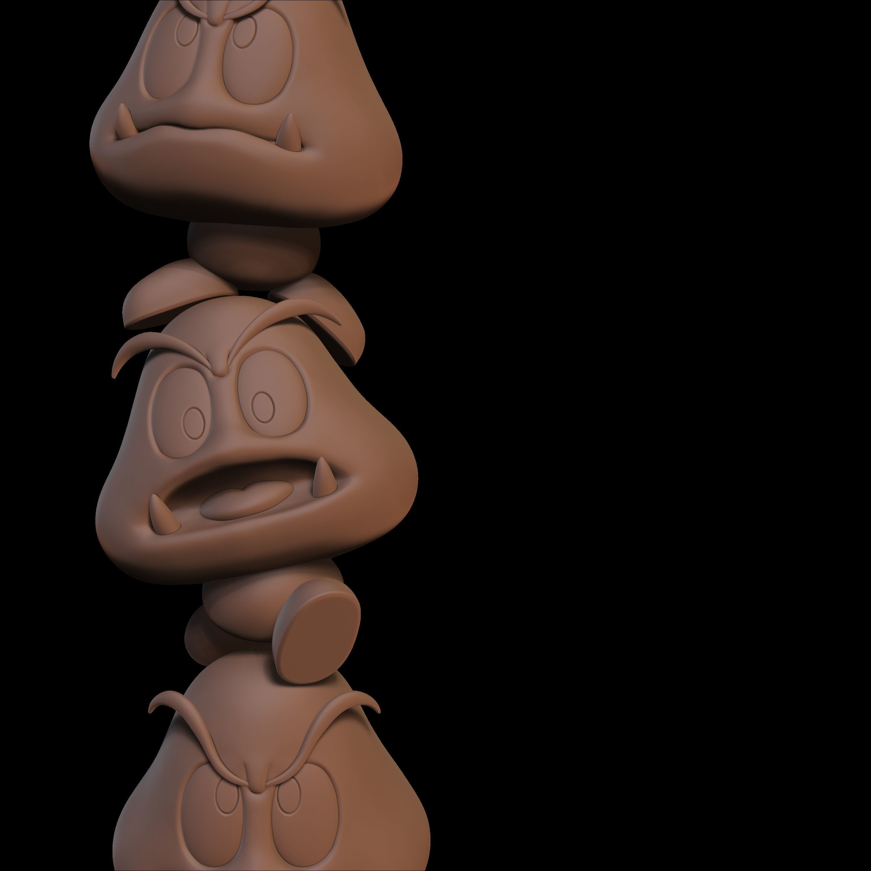 Goomba Tower 3D print model_7