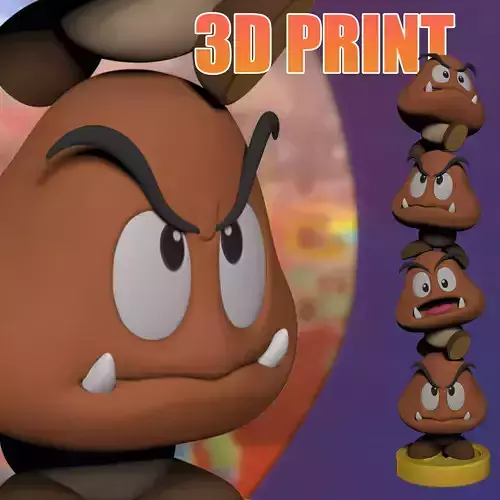 Goomba Tower 3D print model