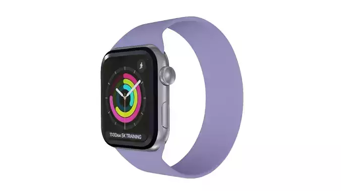 Apple Watc 3 - Silver Aluminium Case English Lavender Solo Loop