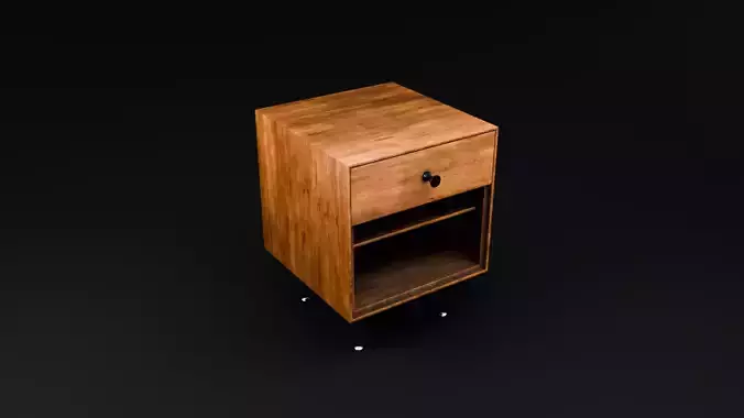 Nelson Thin Edge Bedside Table - 3D Model