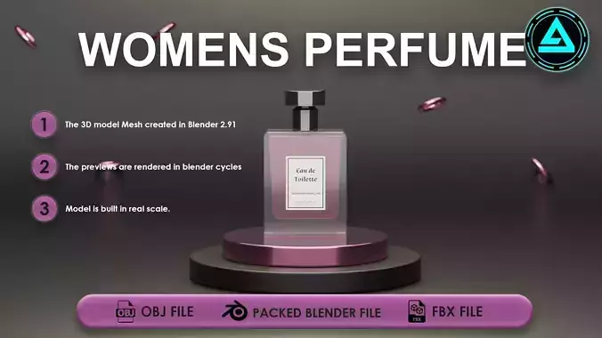 Perfume Low-poly 3D model