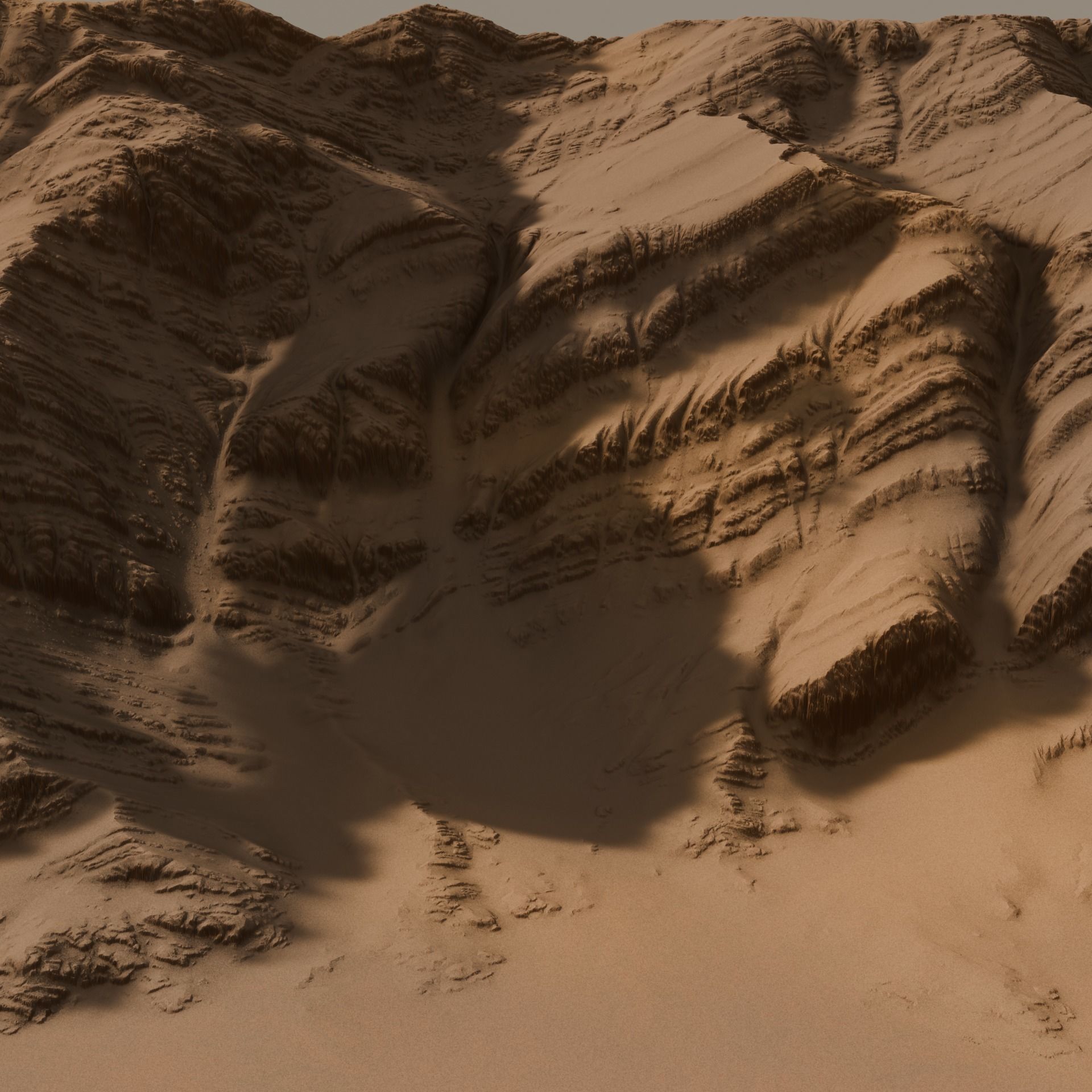 Sand Rock inspired Mars 3D model_6