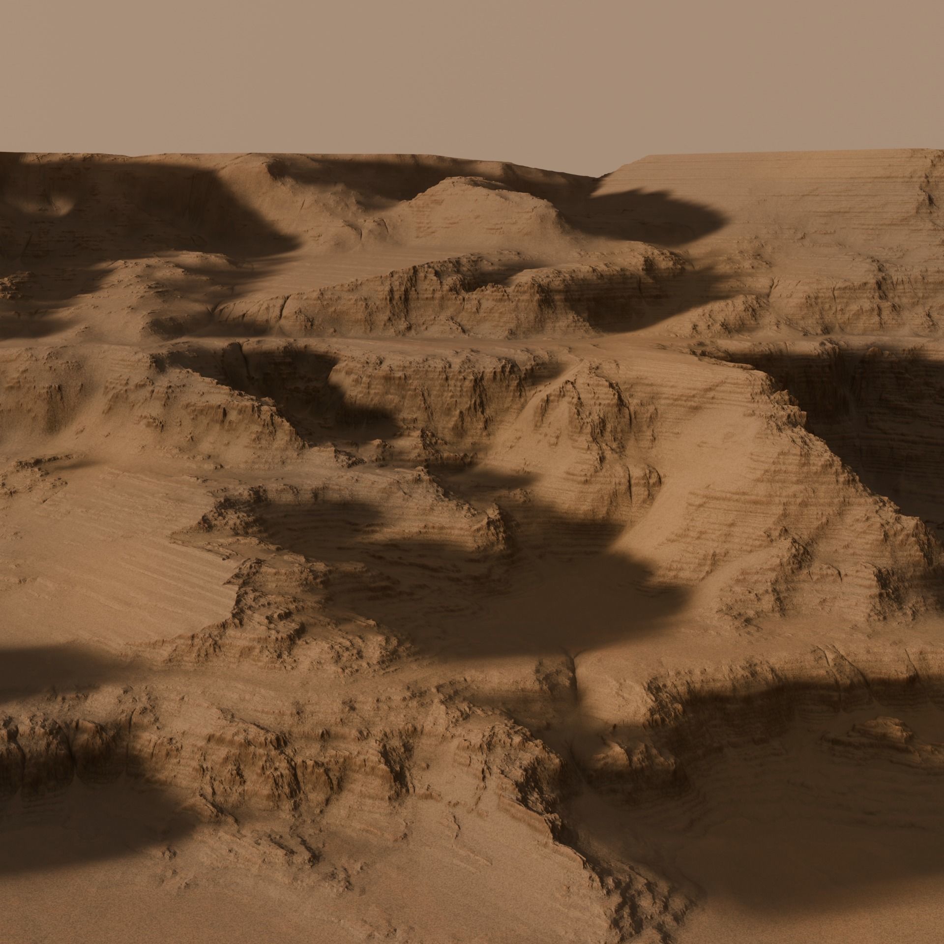 Sand Rock inspired Mars 3D model_3