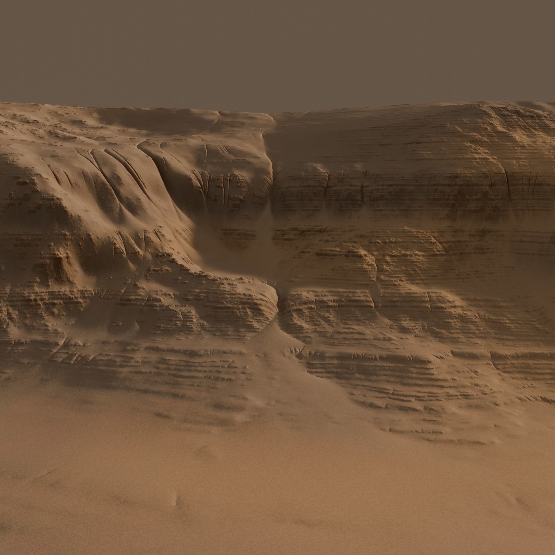 Sand Rock inspired Mars 3D model_5