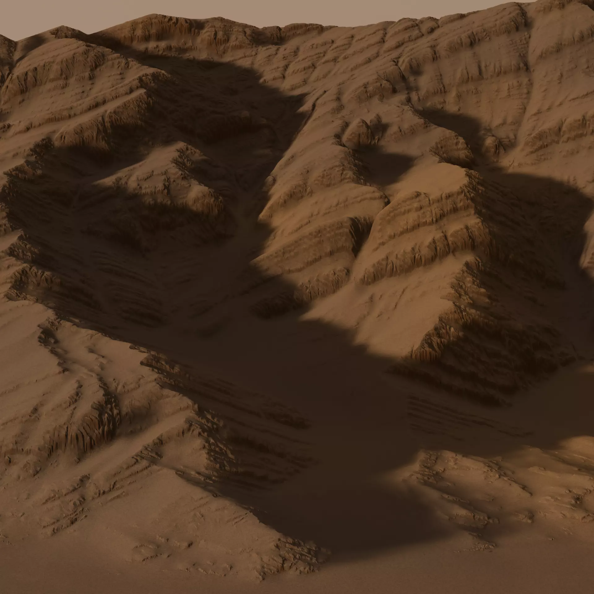 Sand Rock inspired Mars 3D model_0