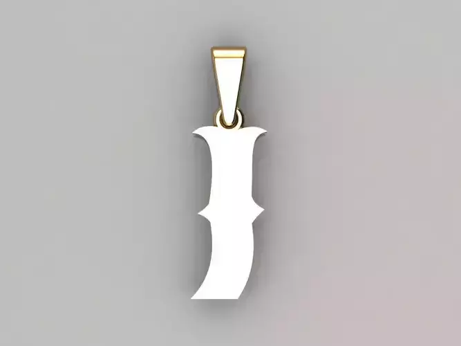 J alphabate pendant 