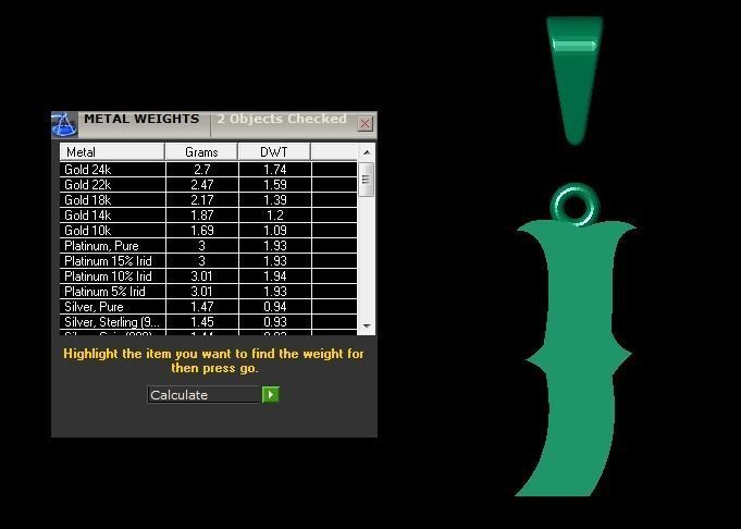 J alphabate pendant  3D print model_3