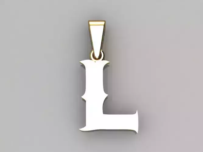 L alphabate pendant 