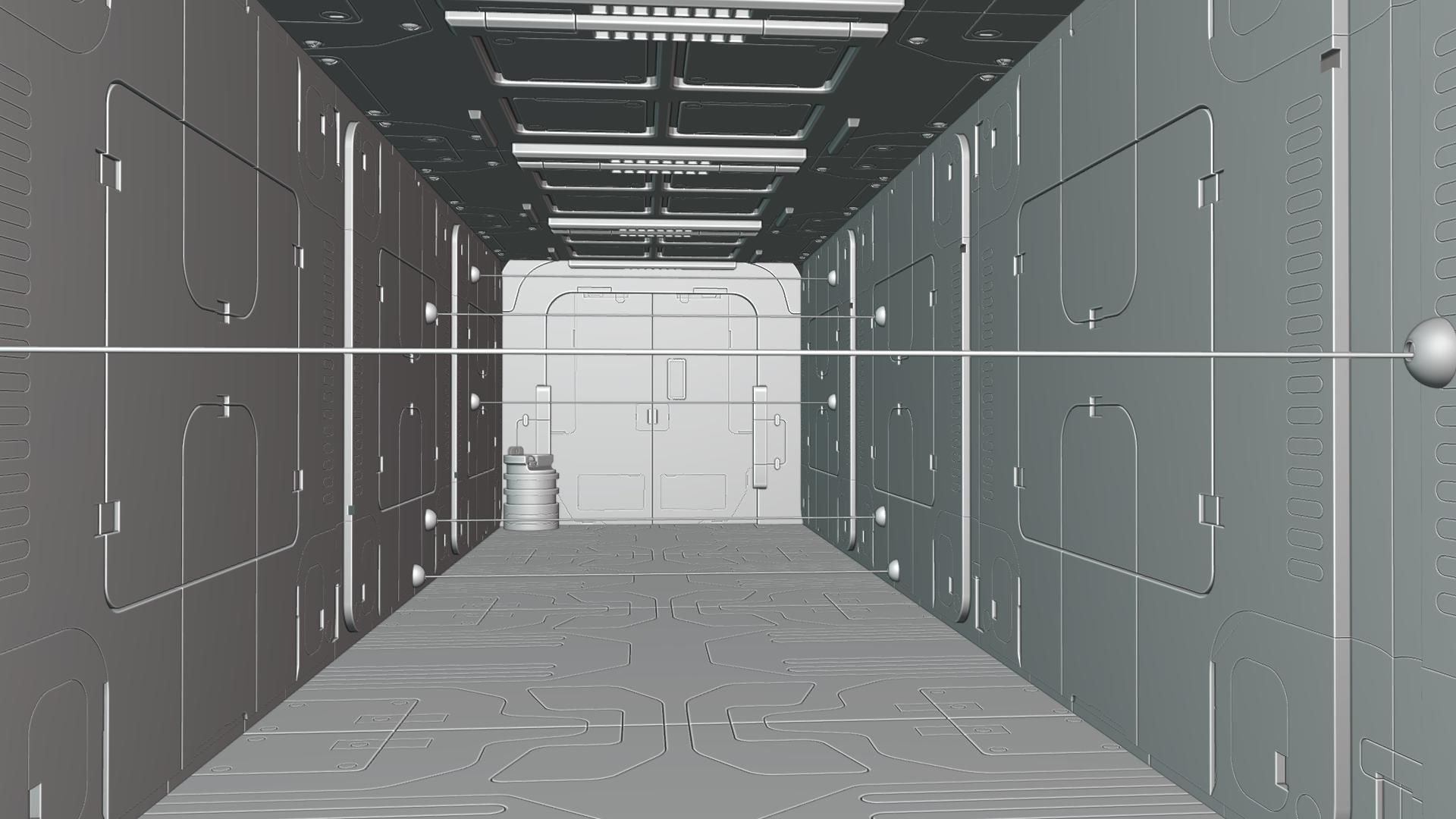 Sci-fi interior 3D model_10