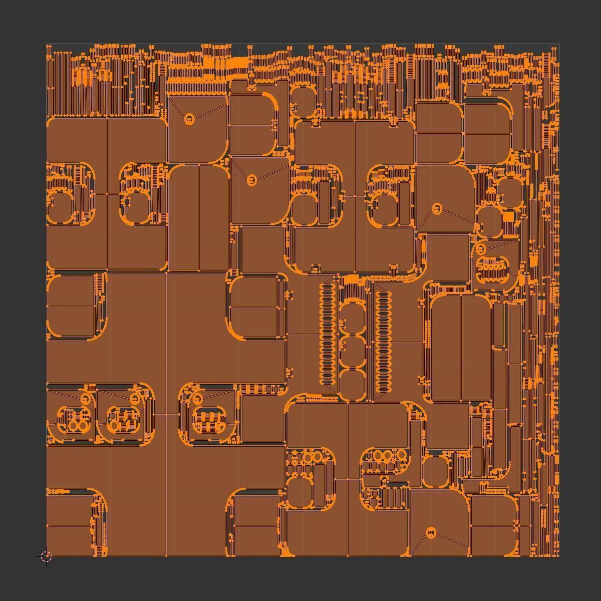 Sci-fi interior 3D model_12