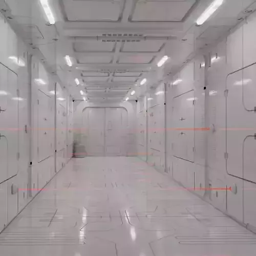 Sci-fi interior 3D model