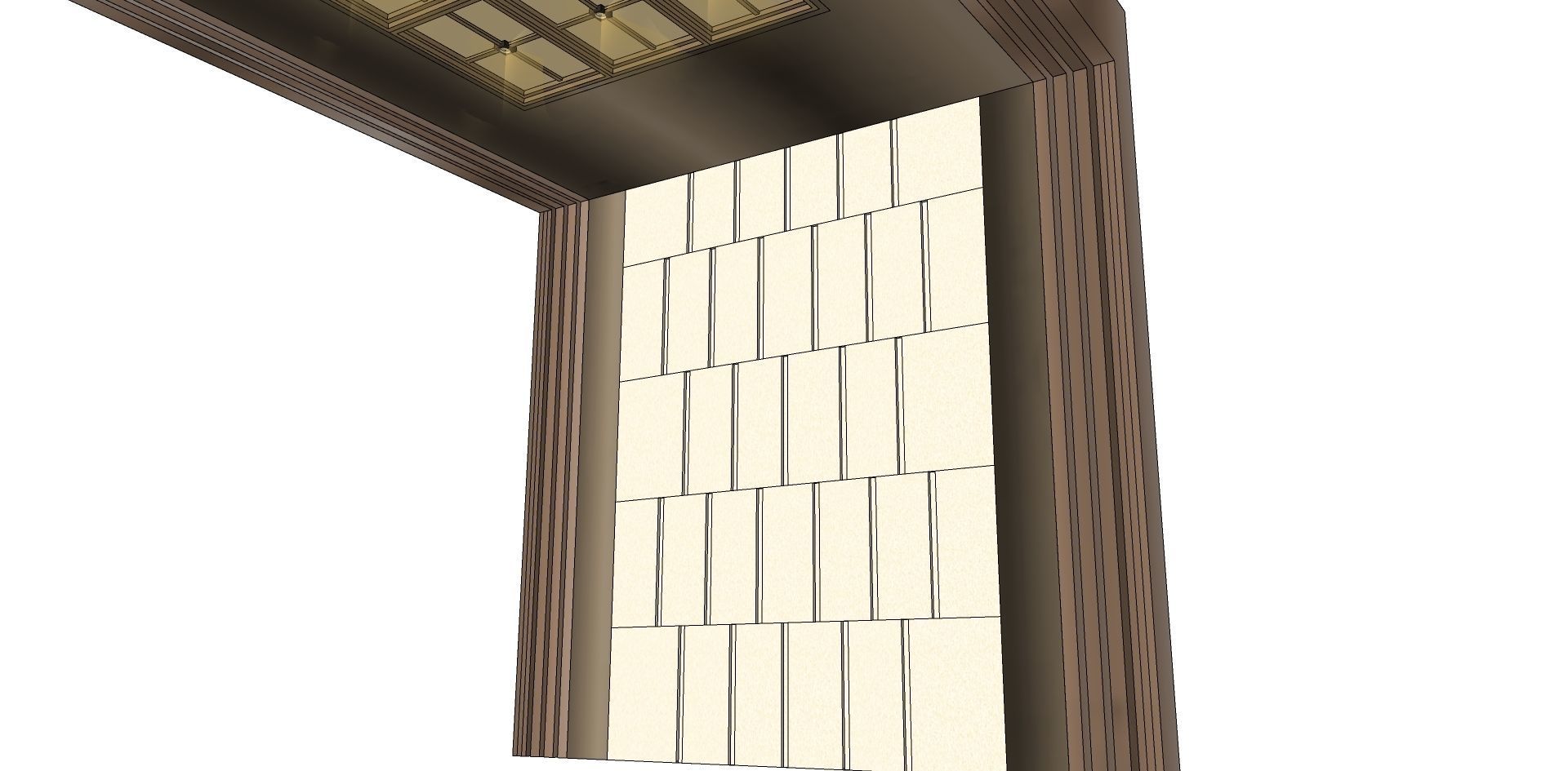 hanging shade cantilever 3d model 3D model_3