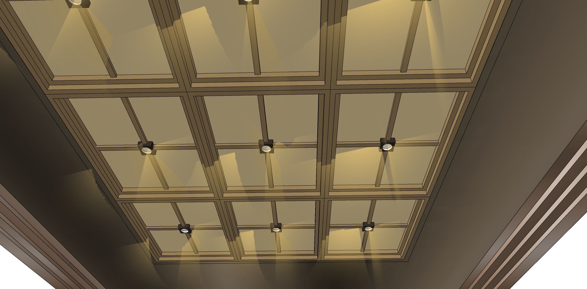 hanging shade cantilever 3d model 3D model_1