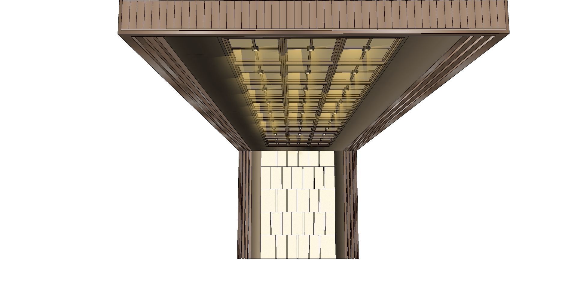 hanging shade cantilever 3d model 3D model_4