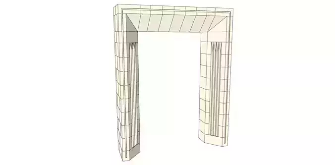 modern chamfer arch 3d model 3D model
