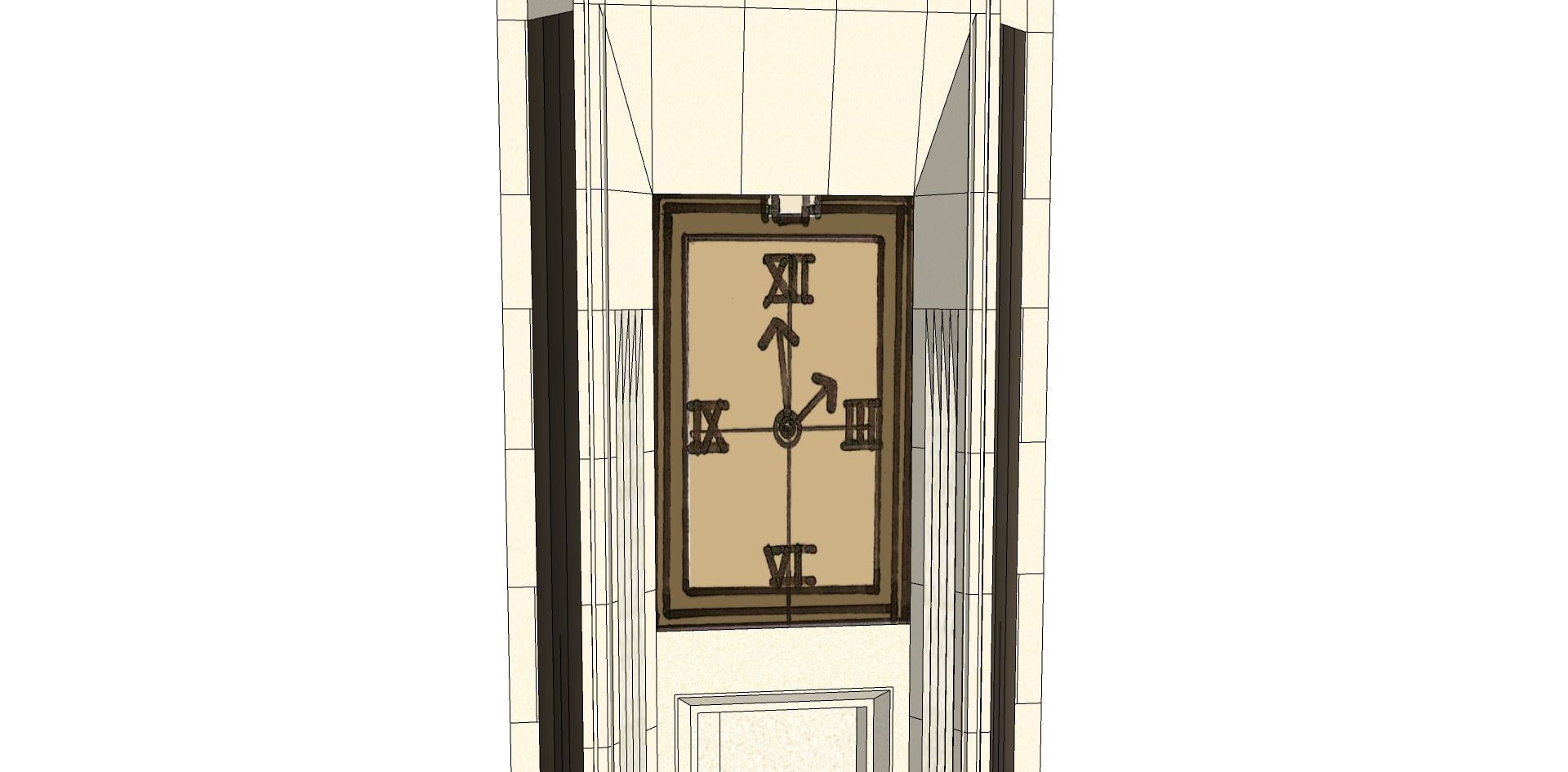 vernacular clock tower 3d model 3D model_3