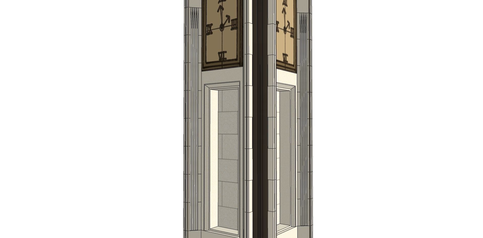 vernacular clock tower 3d model 3D model_5