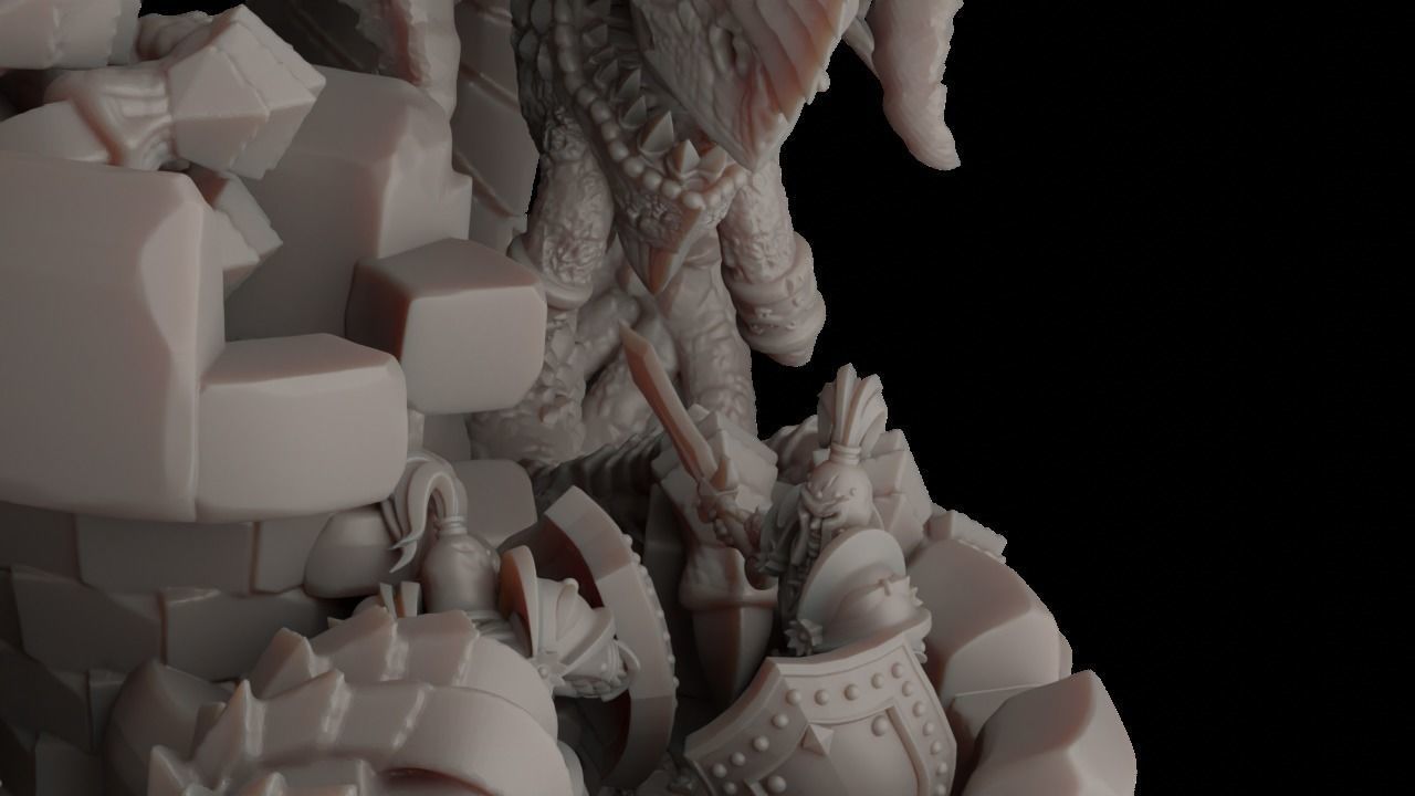 Black Dragon Orcish Horde 3D print model_7