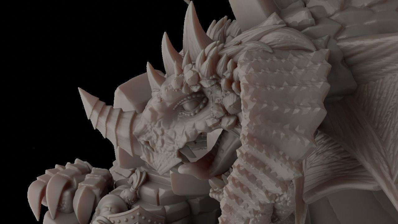 Black Dragon Orcish Horde 3D print model_8