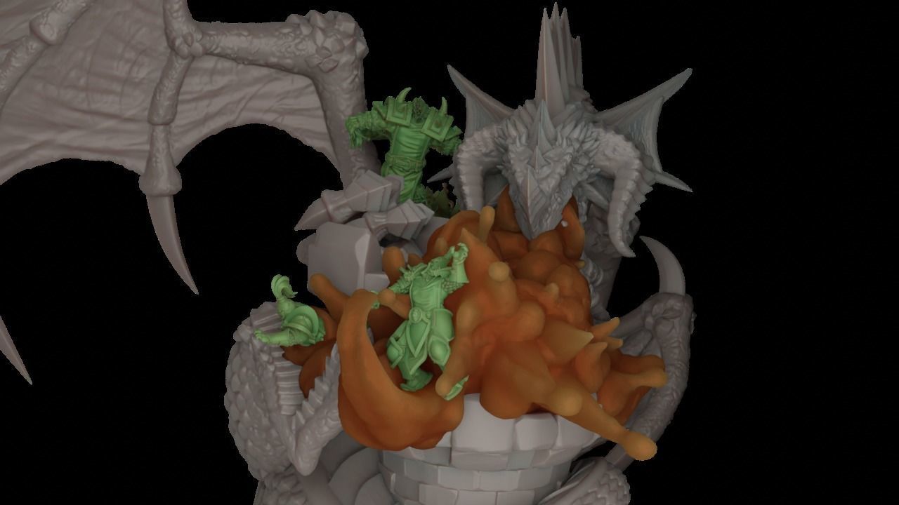 Black Dragon Orcish Horde 3D print model_6