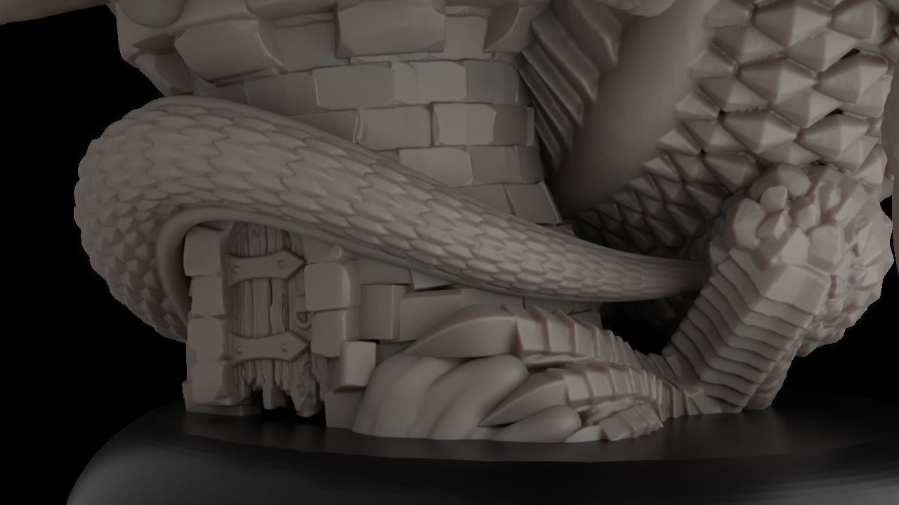 Black Dragon Orcish Horde 3D print model_11