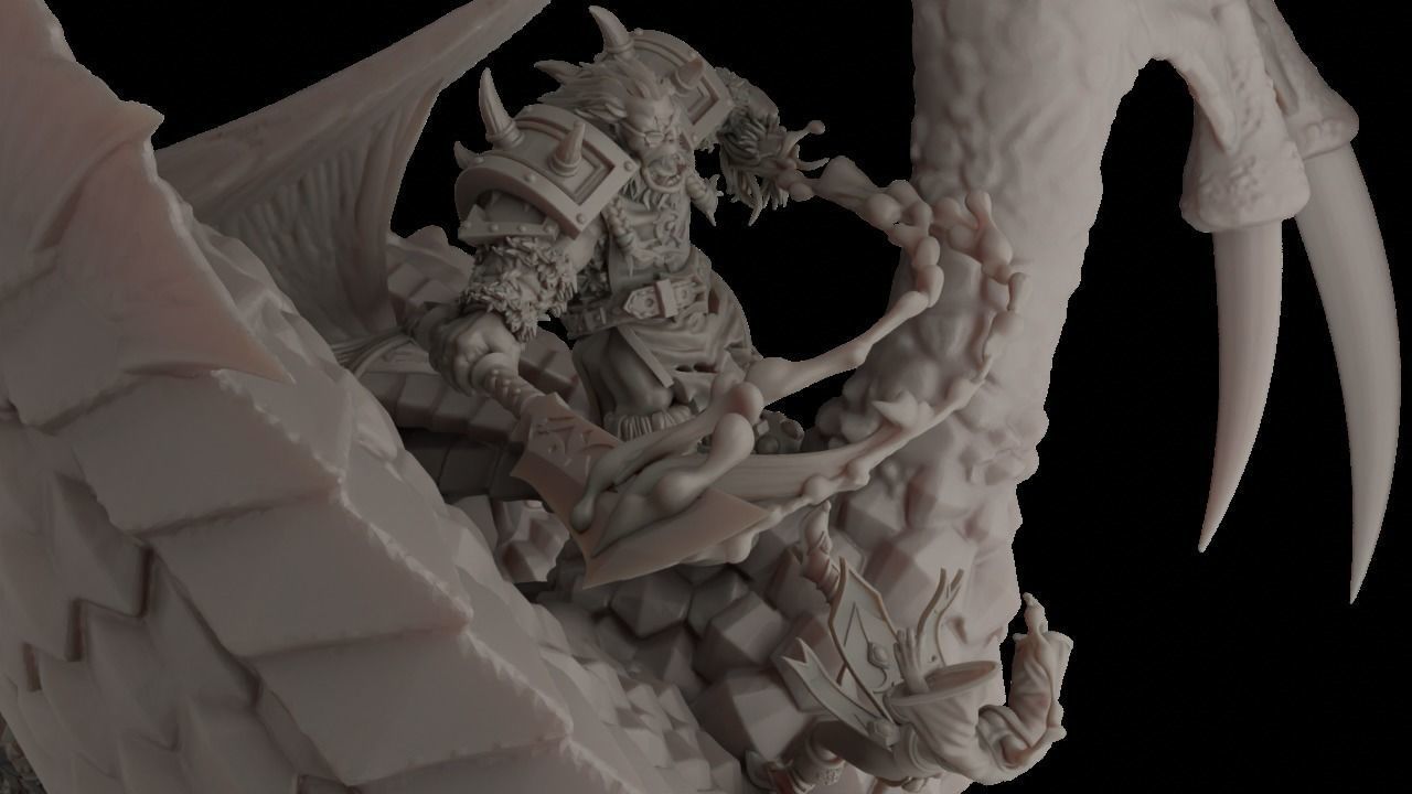 Black Dragon Orcish Horde 3D print model_10