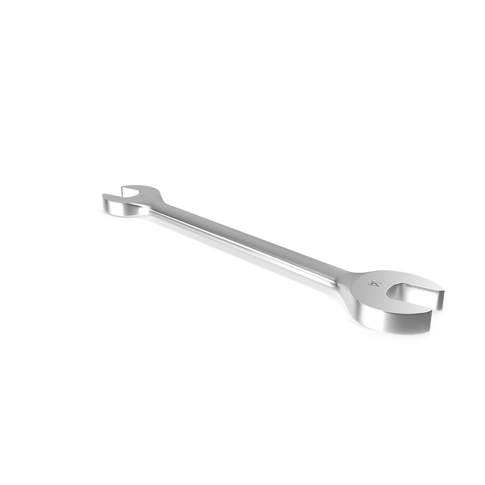 Standard Metric Open End Wrench Low-poly 3D model_1