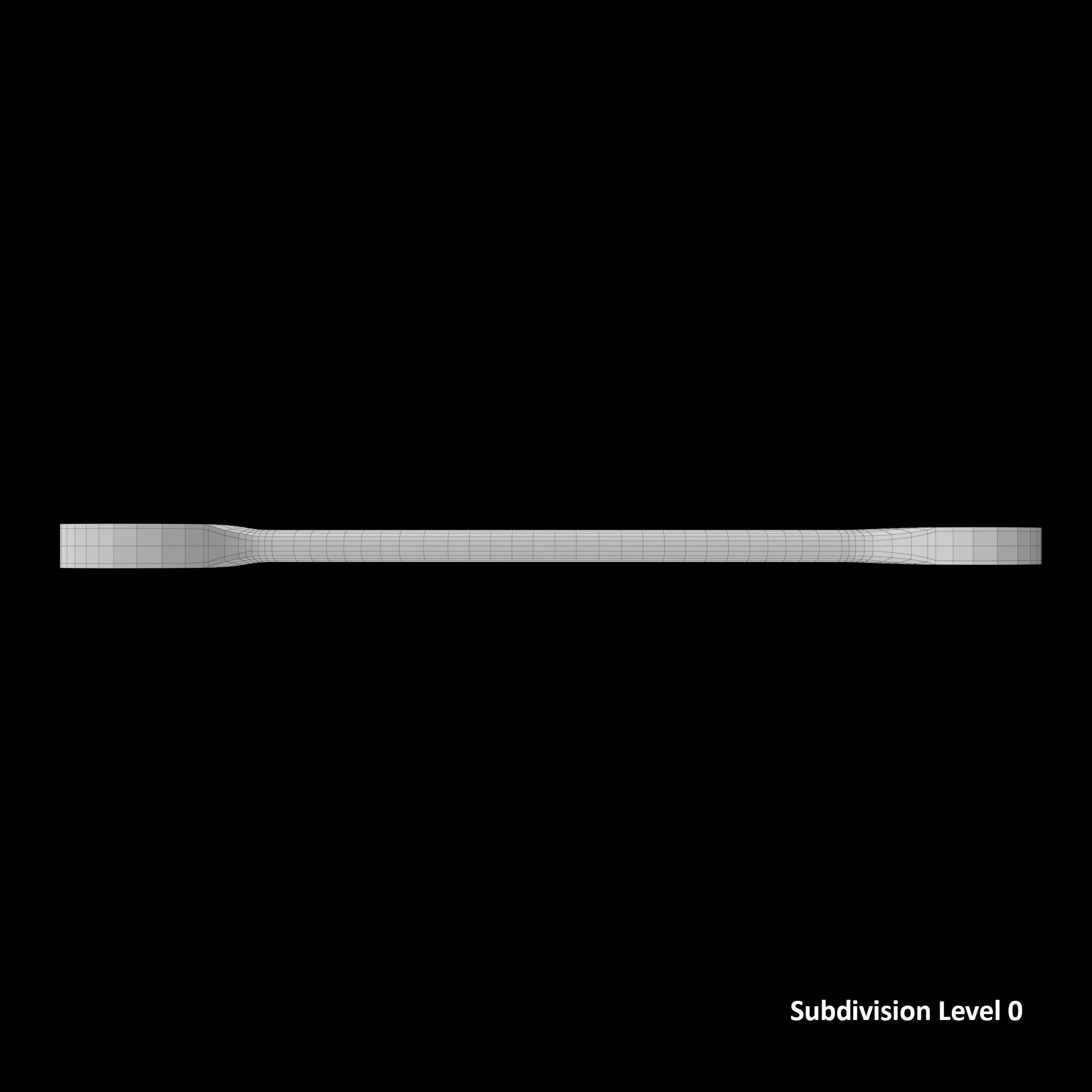 Standard Metric Open End Wrench Low-poly 3D model_18