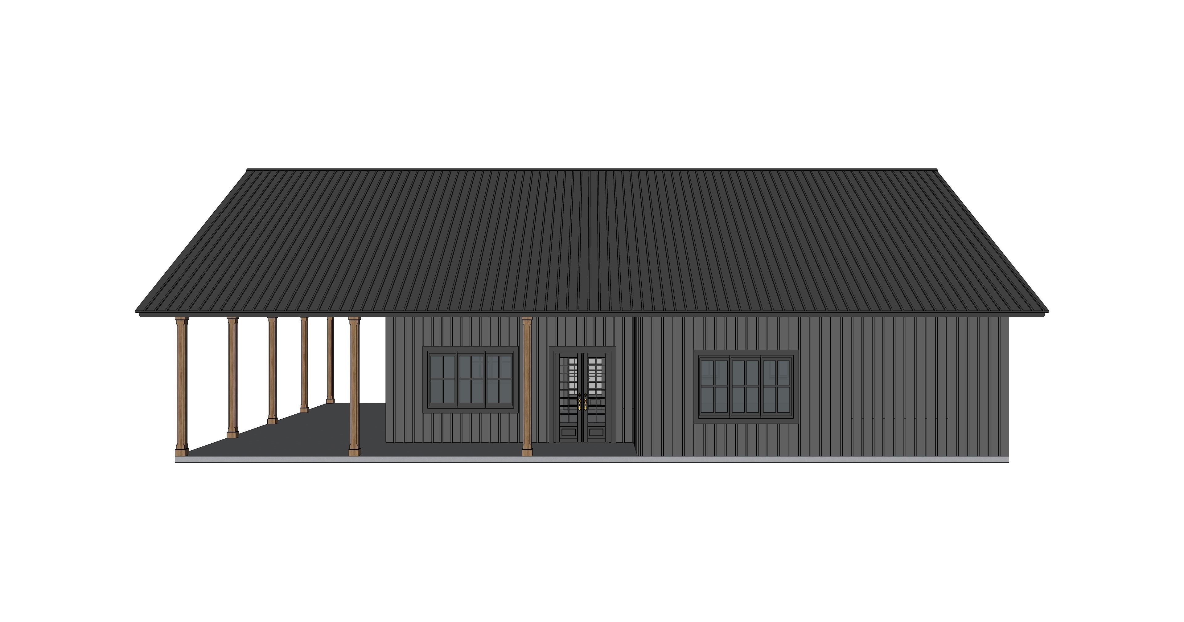 Barndominium House 003-Archimple LLC 3D model_2