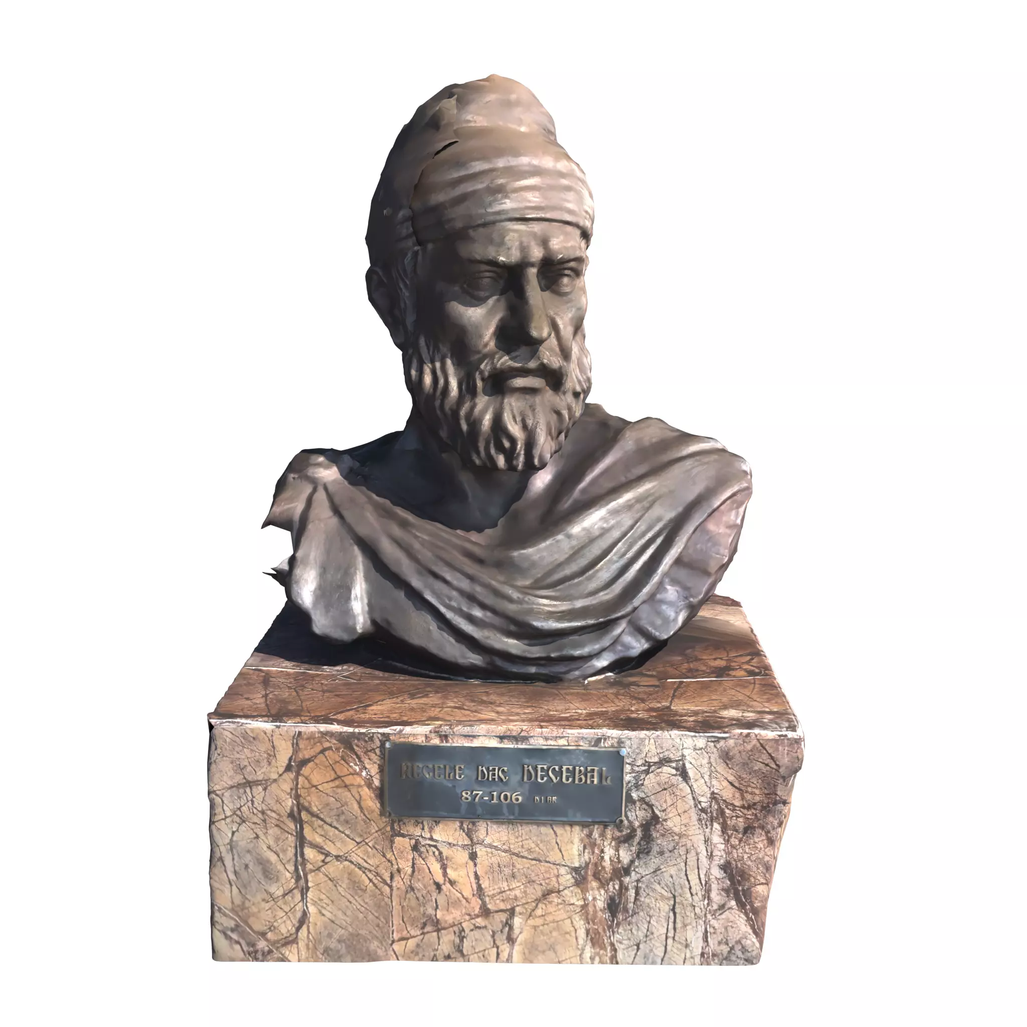 Dacian King Decebal Statue 3D model_0