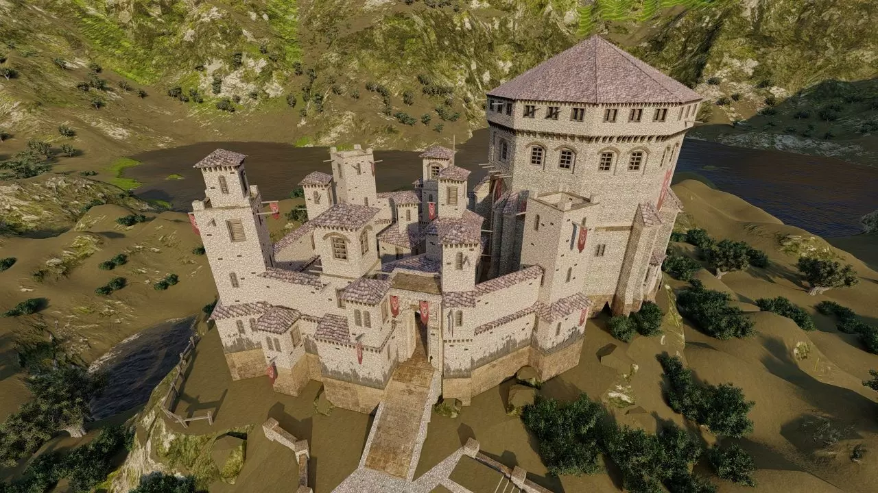 Medieval Castle 3D model