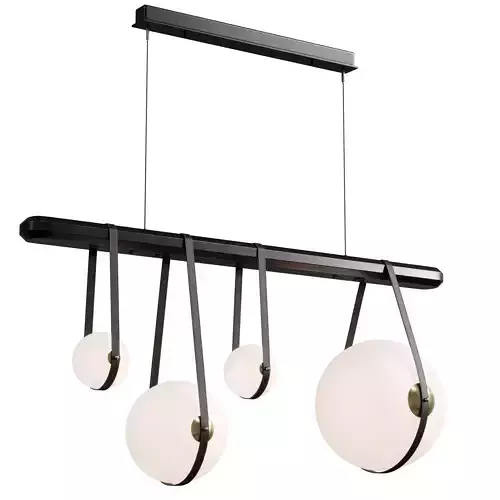 Derby LED Linear Suspension pendant light Low-poly 3D model