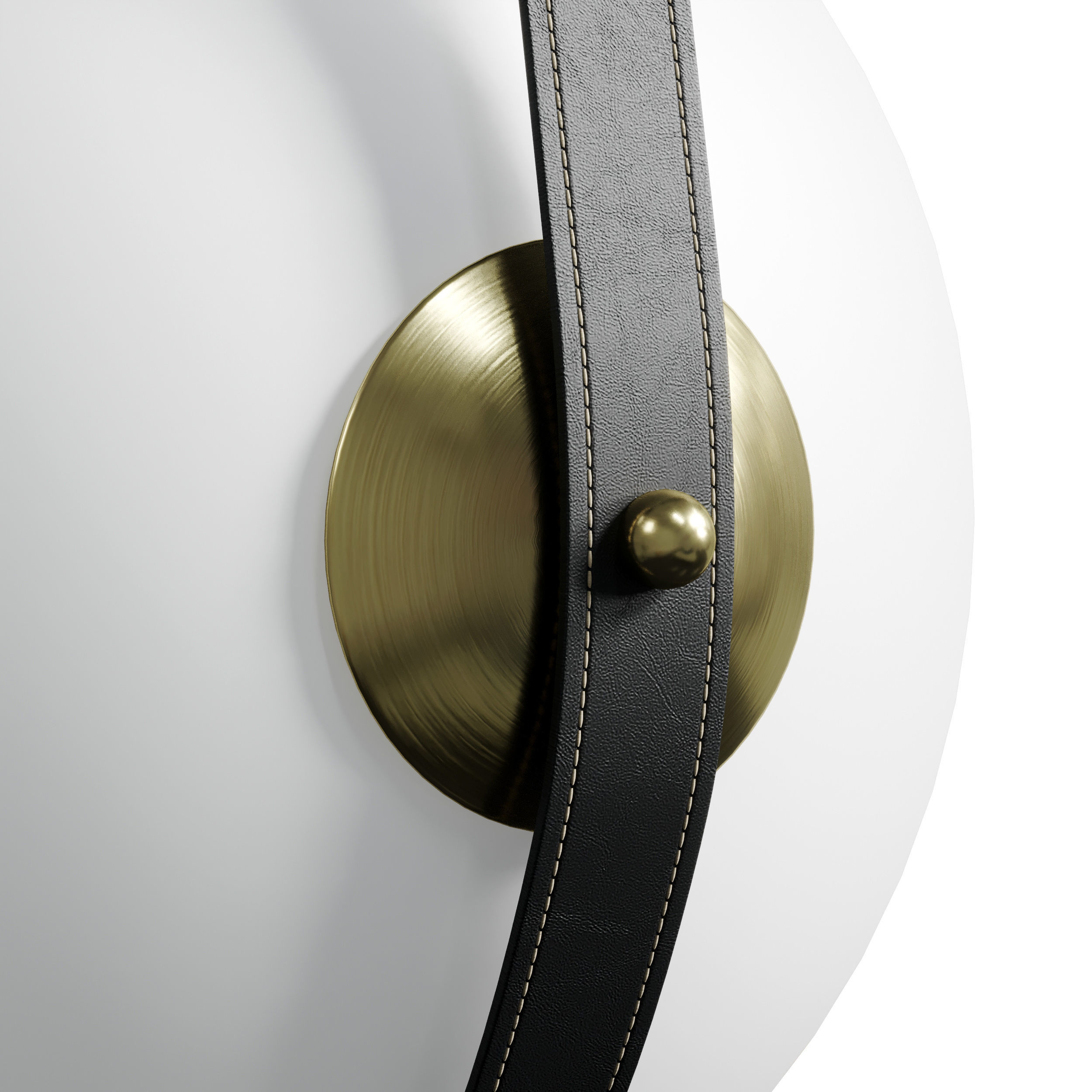 Derby LED Linear Suspension pendant light Low-poly 3D model_4