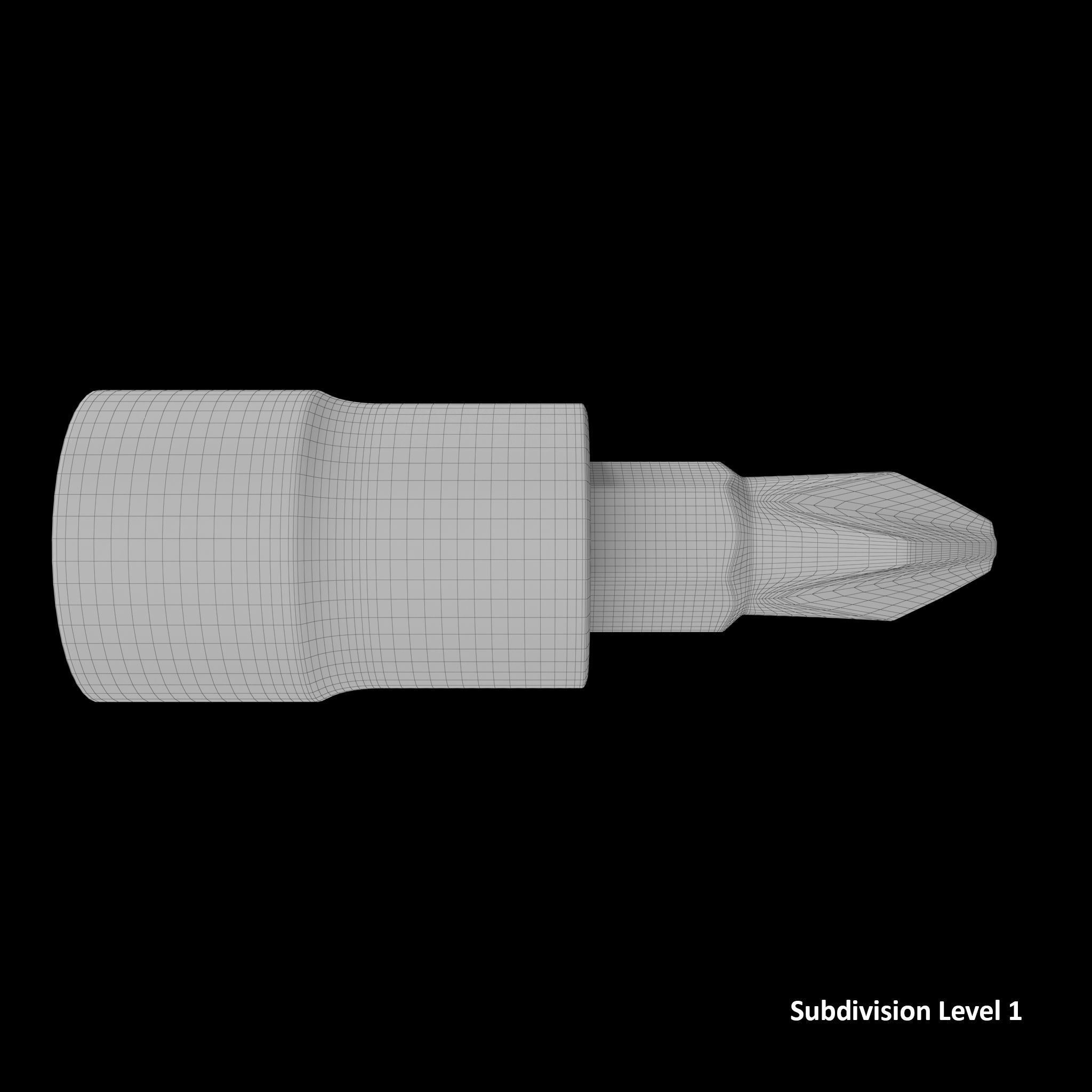 SO Socket Driver PHILLIPS BLPP142 Low-poly 3D model_23