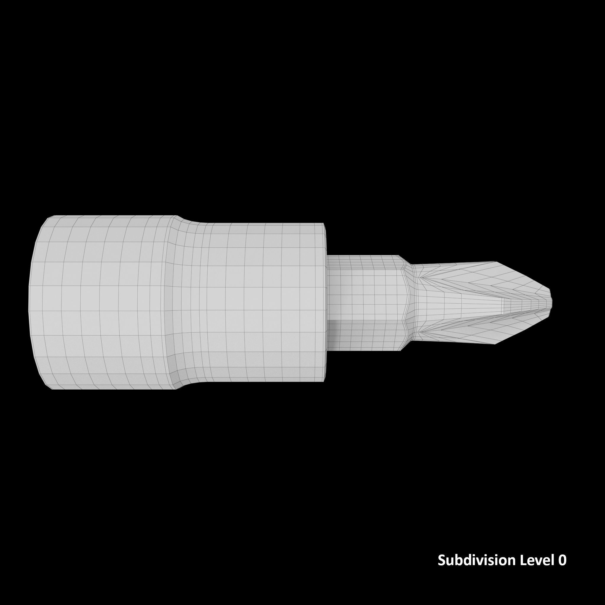 SO Socket Driver PHILLIPS BLPP142 Low-poly 3D model_8