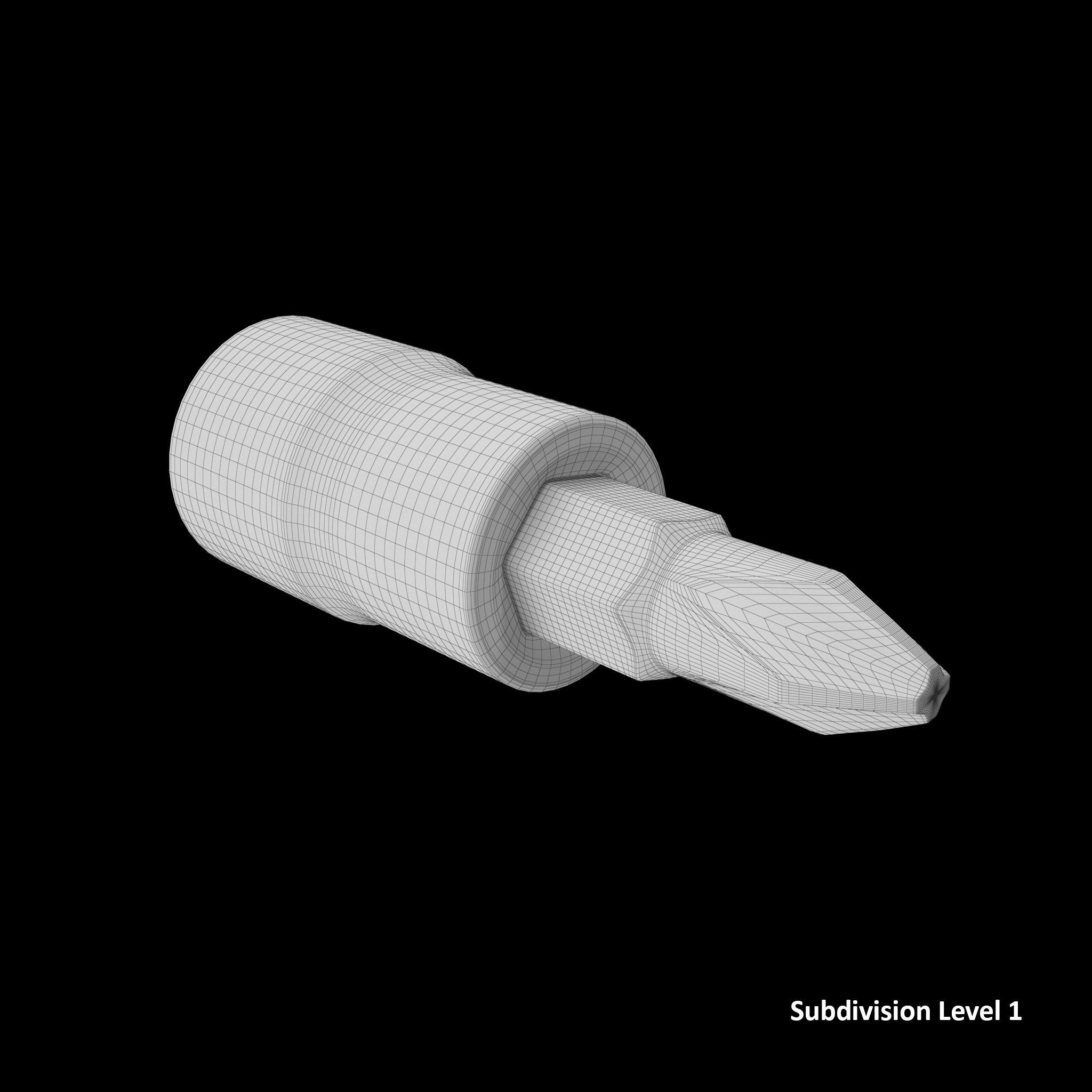 SO Socket Driver PHILLIPS BLPP142 Low-poly 3D model_11