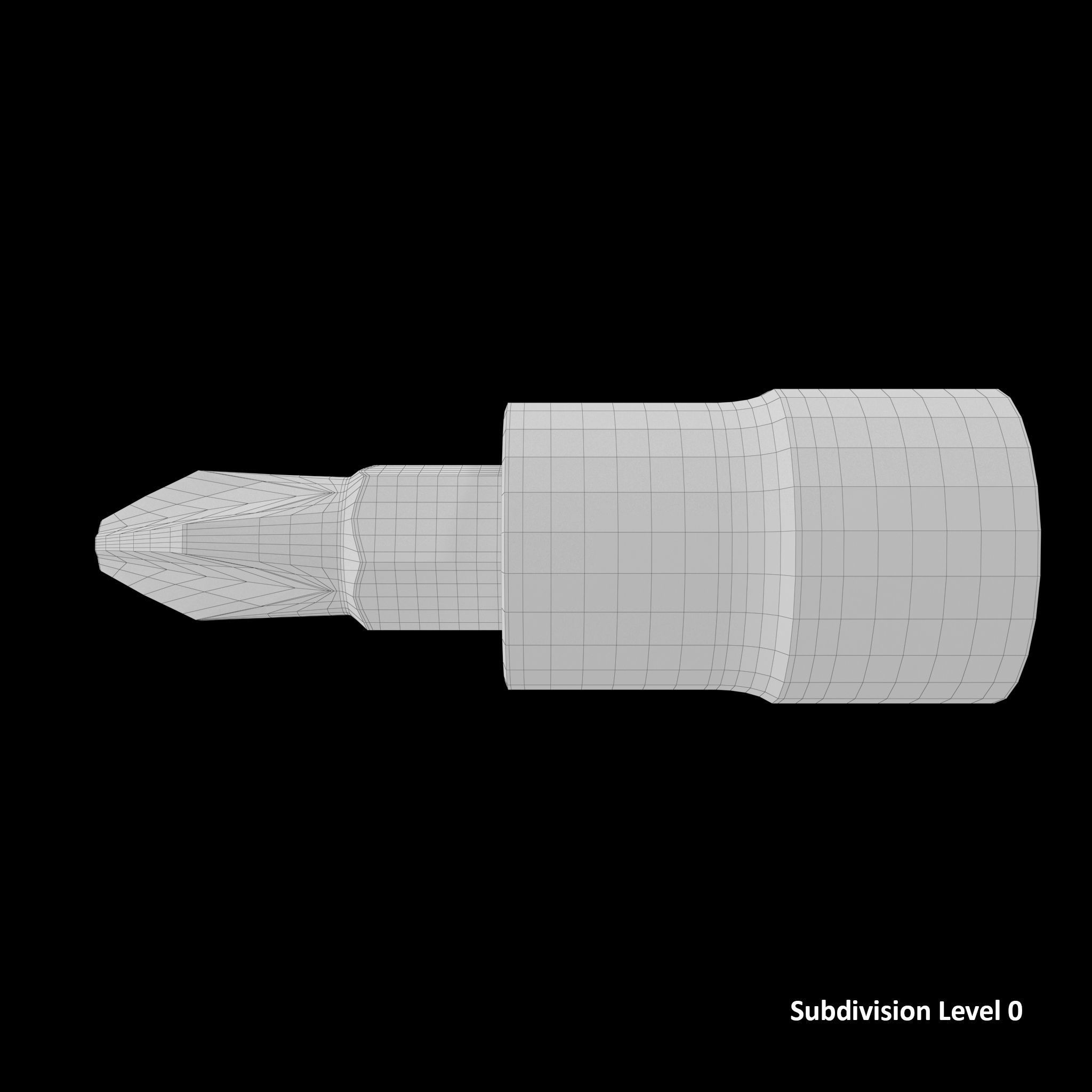 SO Socket Driver PHILLIPS BLPP142 Low-poly 3D model_18
