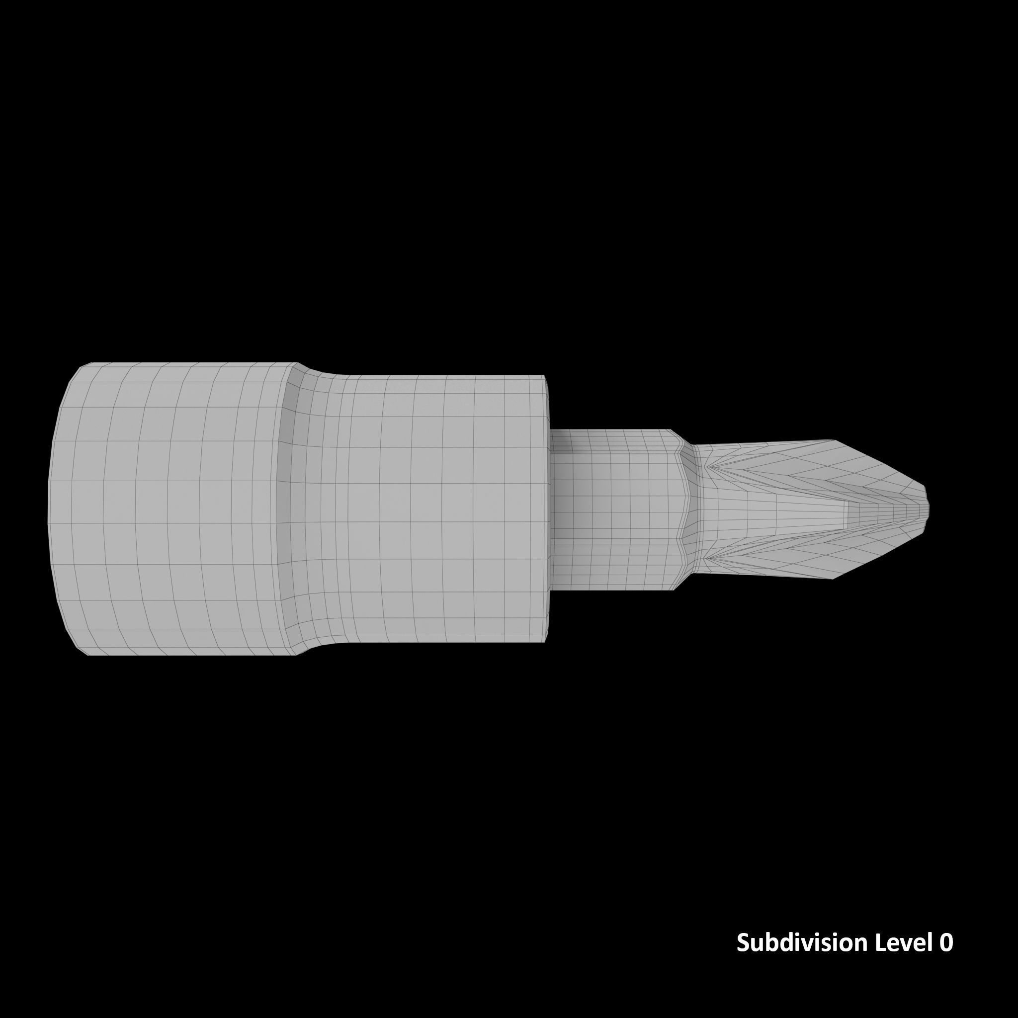 SO Socket Driver PHILLIPS BLPP142 Low-poly 3D model_22