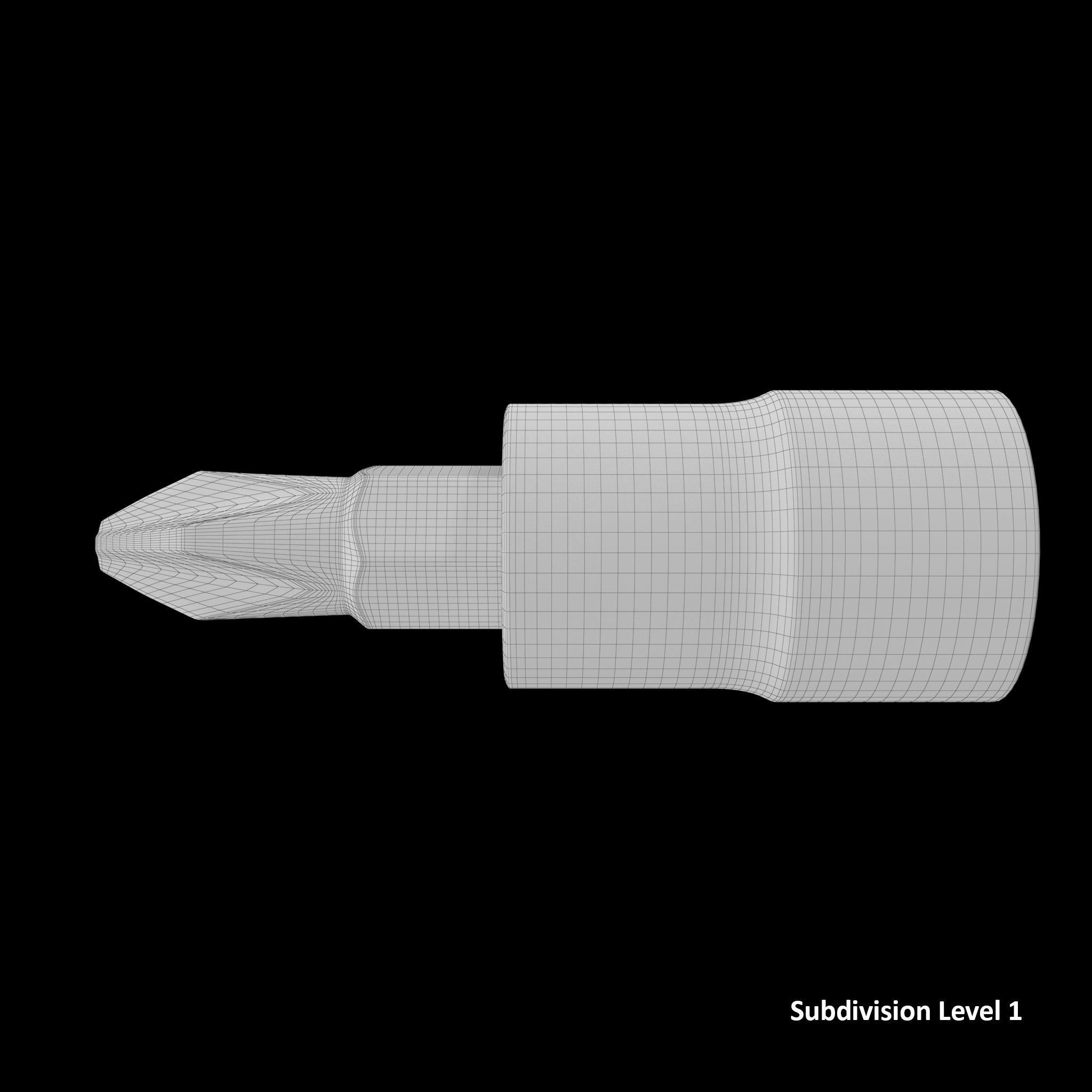 SO Socket Driver PHILLIPS BLPP142 Low-poly 3D model_19