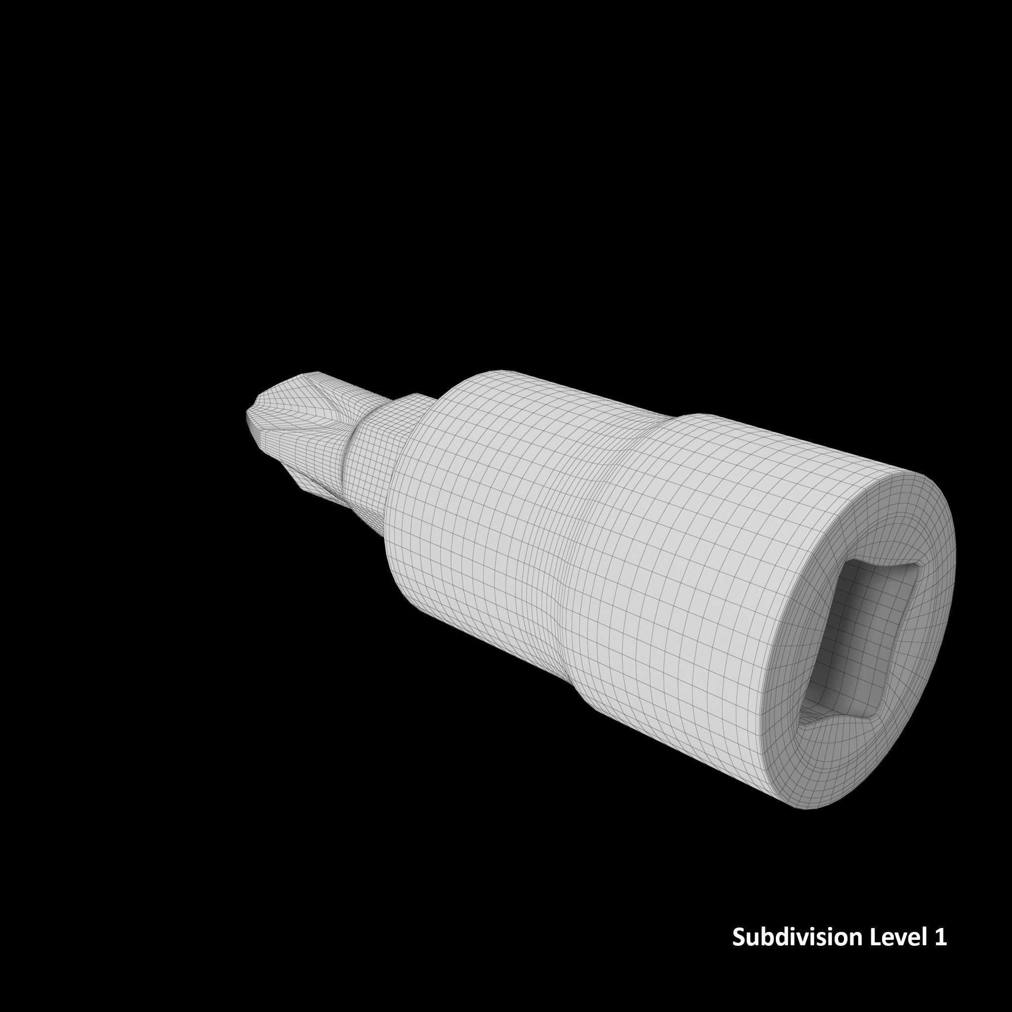 SO Socket Driver PHILLIPS BLPP142 Low-poly 3D model_13