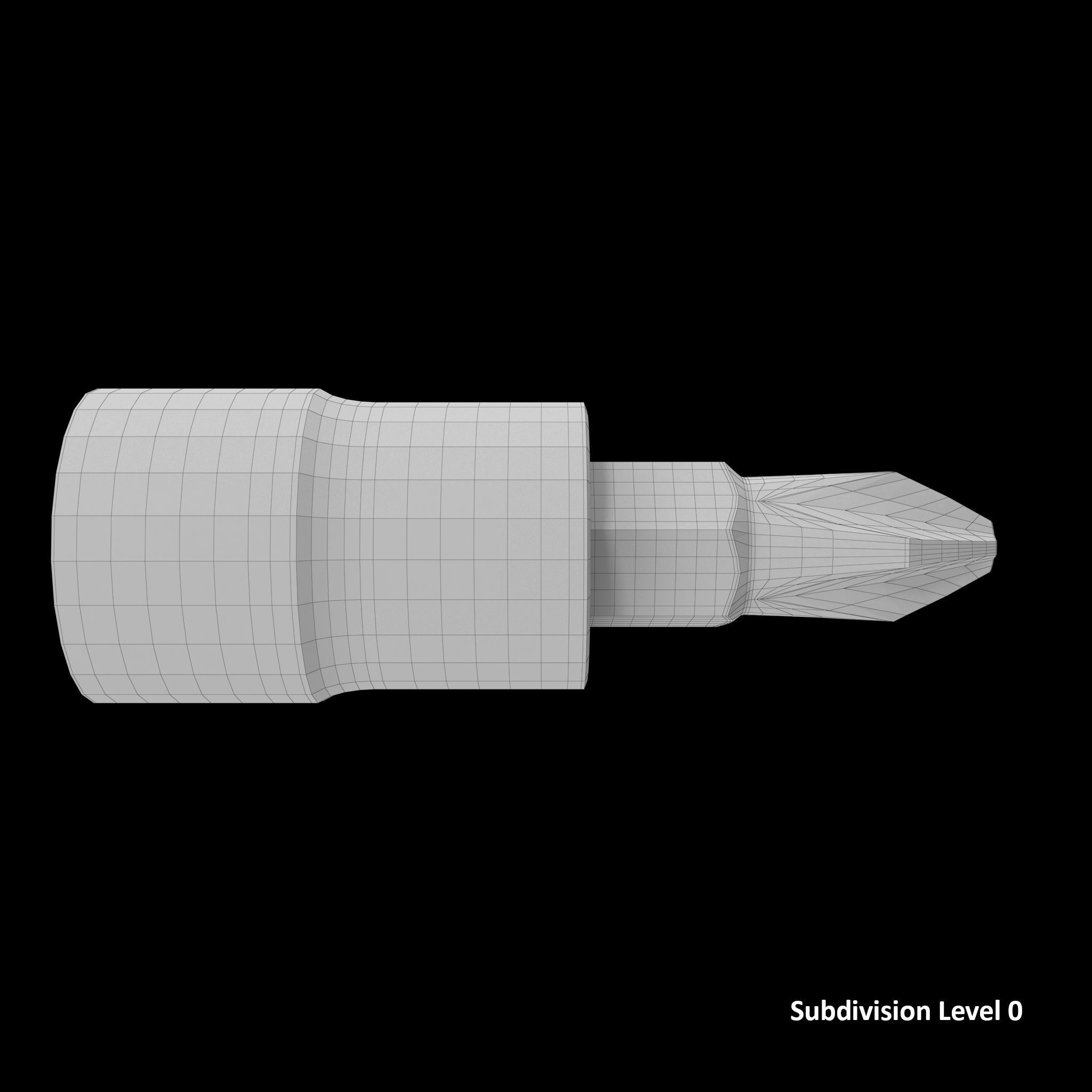 SO Socket Driver PHILLIPS BLPP142 Low-poly 3D model_14