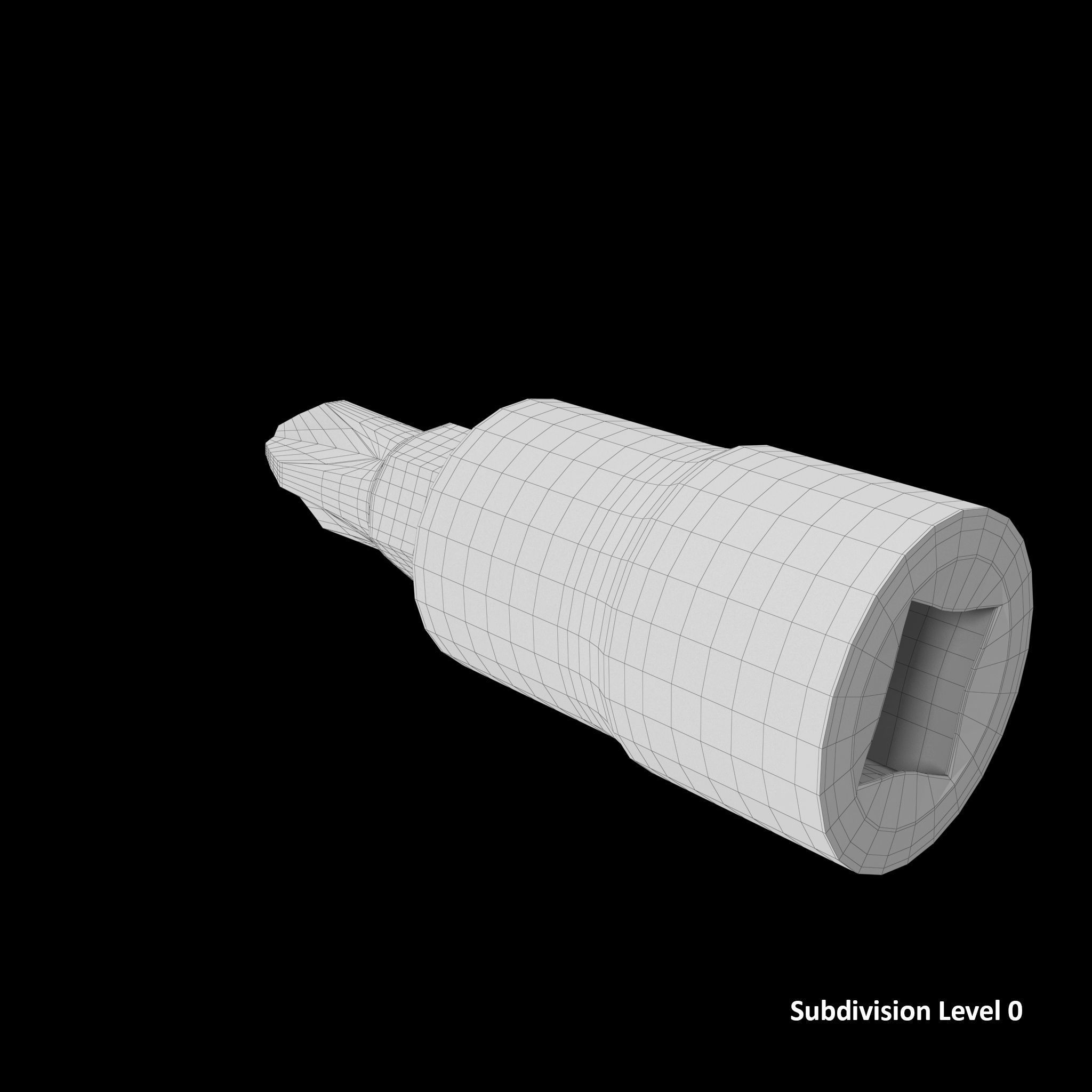 SO Socket Driver PHILLIPS BLPP142 Low-poly 3D model_12
