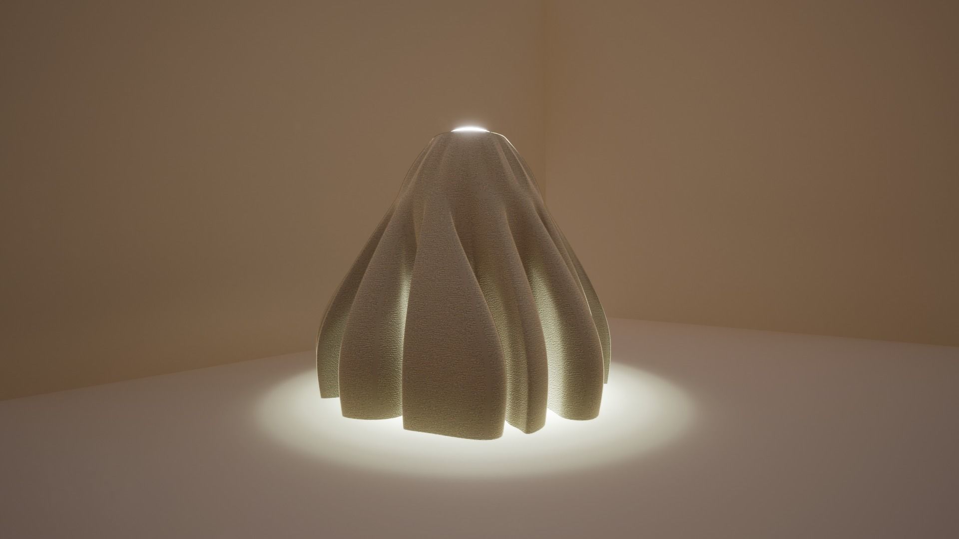 Fabric Lamp 3D print model_2