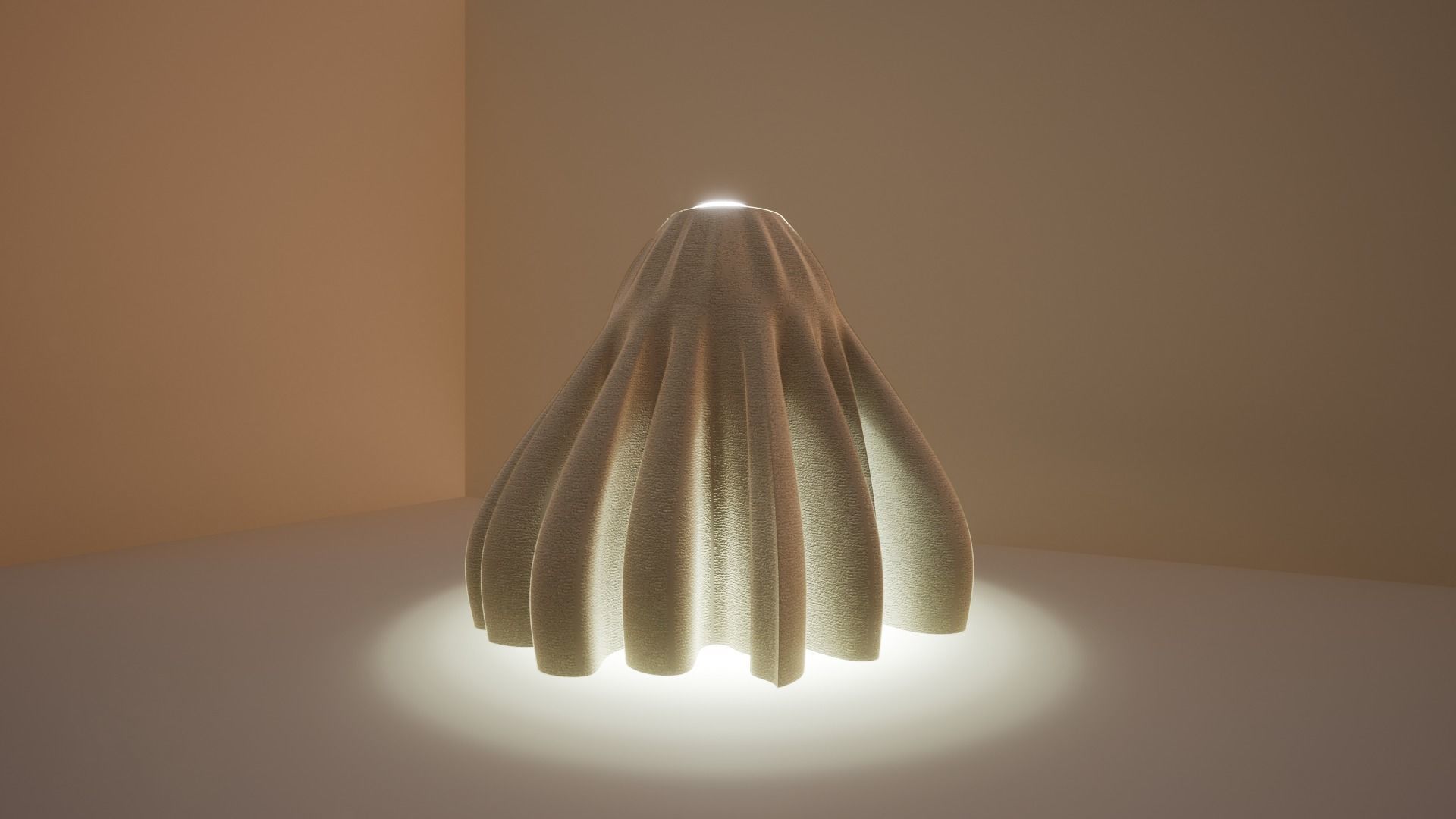 Fabric Lamp 3D print model_3