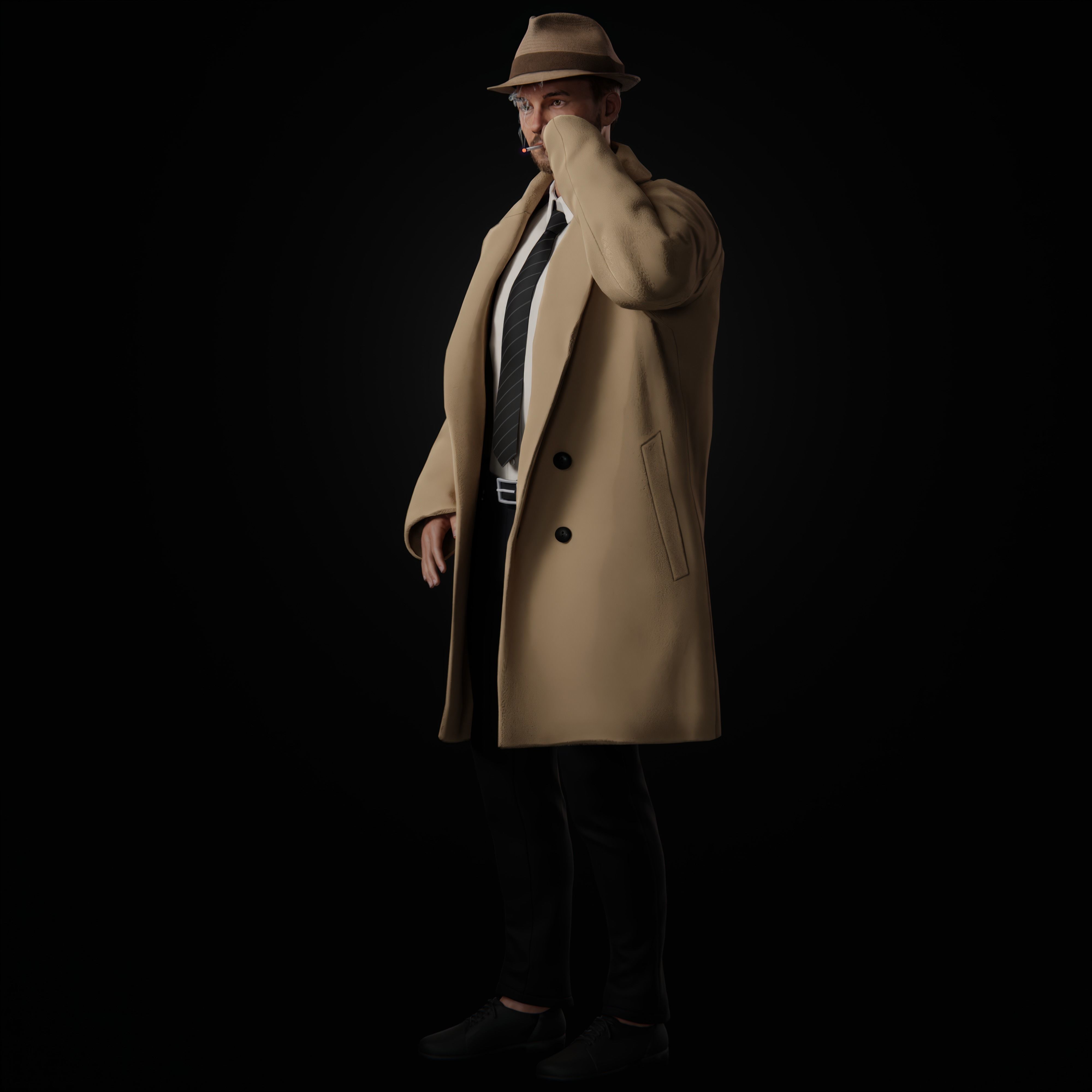 Detective 3D model_4