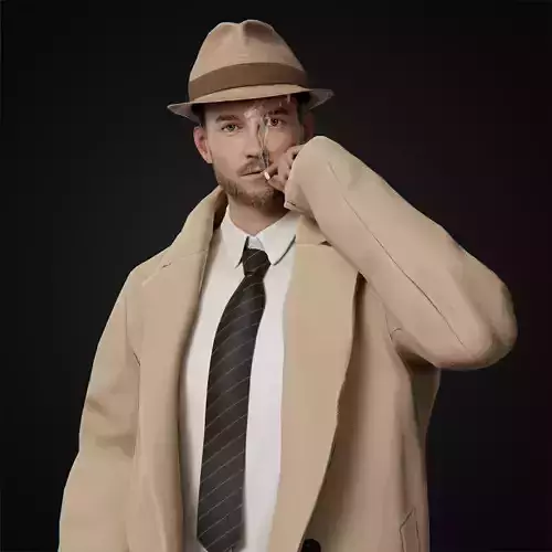 Detective 3D model